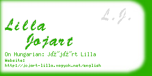 lilla jojart business card